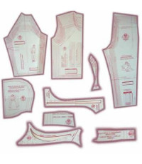 25 - Kit de Moldes Para Costura De Agasalhos de Moletom Unissex (Manga Curta, Longa, Raglan, Comum e Capuz) 
