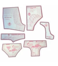 35 - Kit de Moldes Para Costura De Cuecas, Sungas e Shorts Unissex Infanto Juvenil